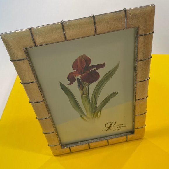 Contemporary Golden Enamel Ware Lawrence Picture Frame - Picture 8 of 11